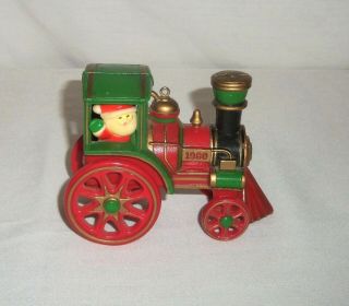 Vtg 1980 Hallmark Christmas Ornament Santas Express Locomotive Train Engine Rr
