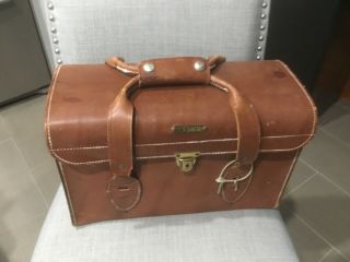 Vintage Perrin Mod 201 Leather Range Bag,  Shooter”s Bag,  Well Cared For.