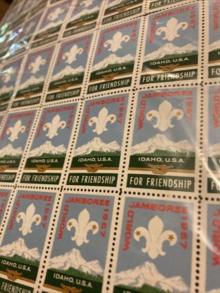 Vintage Boy Scouts Stamps,  1967 World Jamboree Idaho Usa For Friendship Prs3