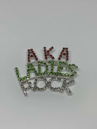 For Alpha Kappa Alpha “aka Ladies Rock” Pin Brooch