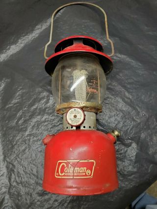 Vintage 200a Coleman Red Lantern 11 66
