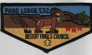 Oa Lodge 532 Pang S11a Cb Flap Blk Bdr.  Desert Trails Ca [mobx4 - 4g]