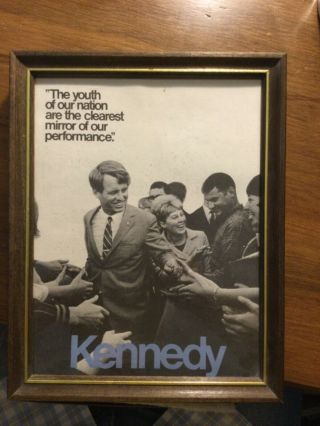 1968 Senator Robert F.  Kennedy Rfk Bobby Presidential Campaign Poster Brochure