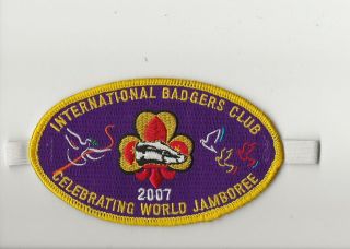 Arm Band - " International Badgers Club " - Boy Scout Bsa G&w/6 - 6
