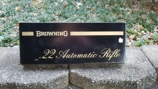 Rare Vintage Browning.  22 Automatic Rifle Box Gun Made In Belgium Box