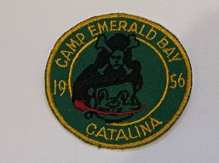 Boy Scout 1956 Camp Emerald Bay Catalina Twill Patch