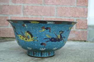 A CHINESE CLOISONNE BOWL,  19TH CENTURY 3