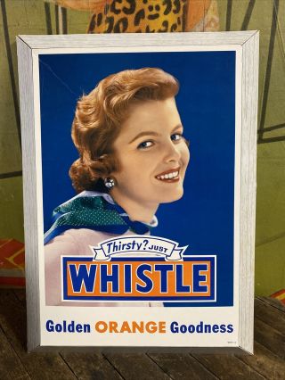 Vintage Whistle Orange 3d Sign Coca Cola 7up Pepsi Orange Crush Dr Pepper Rare