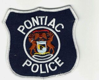 Police Patch City Of Pontiac Michigan (now Oakland County Sheriff)