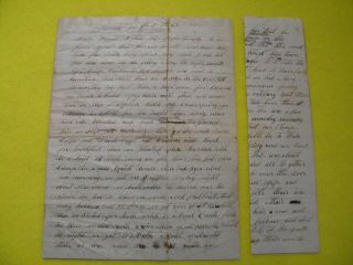 Vintage Civil War Letter Battle Of Hancock Stonewall Jackson General