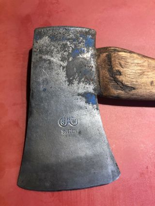 Vintage S.  A.  W Watterling Hatchet Axe Sweden Drop Forged.  Rare Find