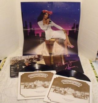 Donna Summer Greatest Hits On The Radio Vol 1 & 2 Lp 1979 Casablanca Poster Vgc