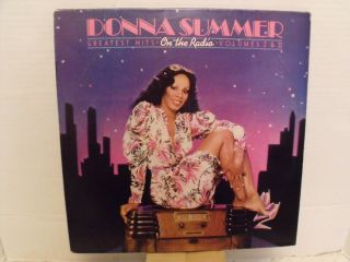 DONNA SUMMER GREATEST HITS ON THE RADIO VOL 1 & 2 LP 1979 CASABLANCA POSTER VGC 2