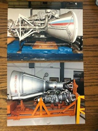1993 Official Nasa Russian Engines On Display D - 57 And Nk33 Color Photos