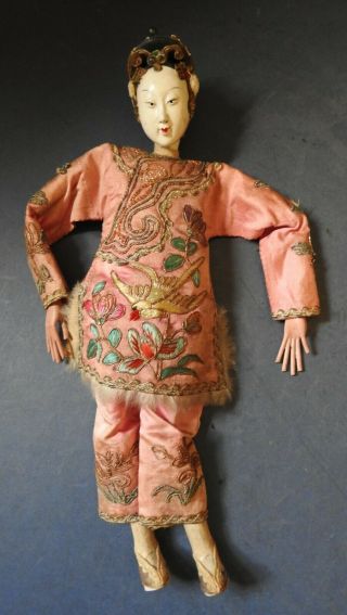 CHINESE DOLLS EMBROIDERED SILK CLOTHES - LATE 19TH / EARLY 20TH CENTURY 2