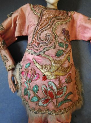 CHINESE DOLLS EMBROIDERED SILK CLOTHES - LATE 19TH / EARLY 20TH CENTURY 3