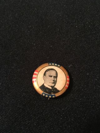 Rare William Mckinley Presidential Campaign Pin Whitehead & Hoag Backpaper