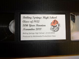 Class of 1952 BOILING SPRINGS,  South Carolina HIGH SCHOOL 50TH Reunion on VHS 2