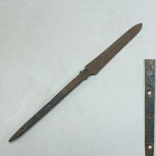 A089: Real Old Iron Japanese Spear Head For Samurai 