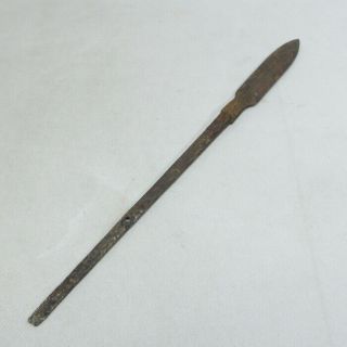 A087: Real Old Iron Japanese Spear Head For Samurai 