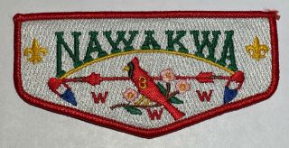 Oa Lodge 3 Nawakwa Flap Boy Scout Mw1