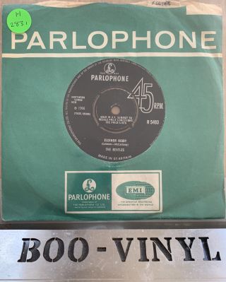 The Beatles - Eleanor Rigby/yellow Submarine 1966 R 5493 7” Vinyl Record Ex