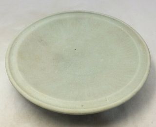 E966: Chinese plate of old blue porcelain with appropriate glaze and bottom form 2