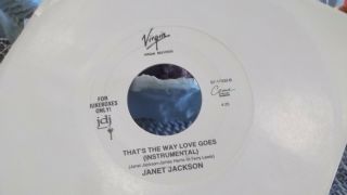 G2 Promo Red Vinyl Janet Jackson Thats The Nway Love Goes On Virgin Records