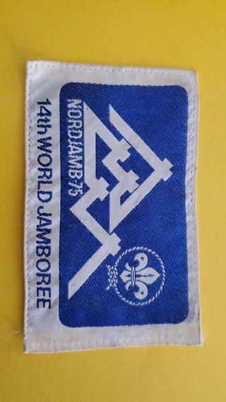 1975 World Scout Jamboree Patch - Official Participant Badge - Norway