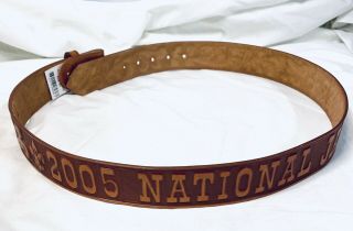 Nwt Vintage Boy Scout Leather Belt 2005 National Jamboree Camp Bsa Size 36