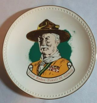 Scouts Canada Creemore Ceremic And Glass Lord Baden - Powell Of Gilwell Plate