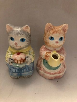 Vintage Avon Cat Cream Pitcher And Sugar Bowl