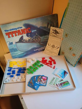 The Sinking Of The Titanic Game - 1976 Ideal Board Game - Vintage - 100 Complete
