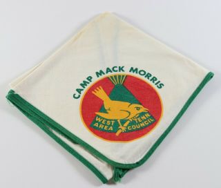 Vintage Camp Mack Morris West Tennessee Boy Scouts Of America Bsa Neckerchief