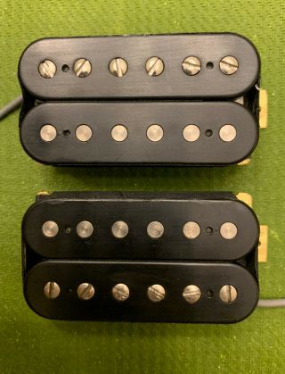 Paul Reed Smith Prs Hfs & Vintage Bass Humbucker Pickup Set - Black Uncovered