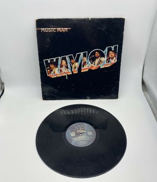 Waylon Jennings Music Man Lp Vintage 1980