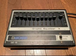 Boss Ge - 10 Graphic Equalizer Vintage Made In Japan Good Cond [used/eq/boss]