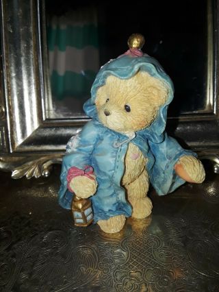 1994 Cherished Teddies Gabriel " Ghost Of Christmas Yet To Come " Figurine 614807