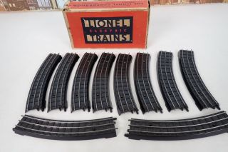 Vintage Prewar Lionel No.  0051 Box Of 10 Sections Of Oo Gauge Curve Track W/box