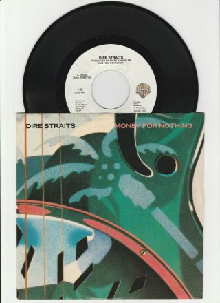 Dire Straits – Money For Nothing / Love Over Gold 1985 45 Rpm Ex