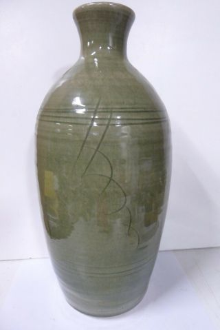 Vintage Ivan England Large Vase Australian Pottery Studio Ceramic Art