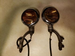 Vintage Ford Accessory Fog Lights Lamps