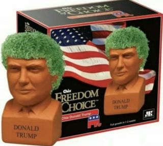 Chia Pet Freedom Of Choice Donald Trump Pottery Planter Fast