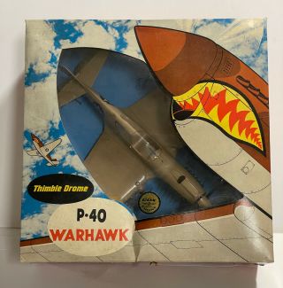 Vintage Cox Thimble Drome P - 40 Warhawk Mib.