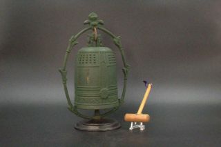 Japanese Temple Buddhist Bronze Bell Buddhism Vg165