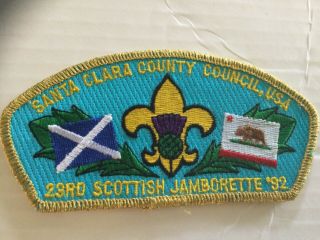 Santa Clara County Council Csp Sa - 8 23rd Scottish Jamborette 1992 - J