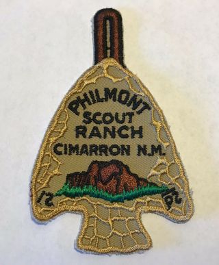 Vintage Philmont Boy Scout Ranch Arrowhead Patch - Old Stock