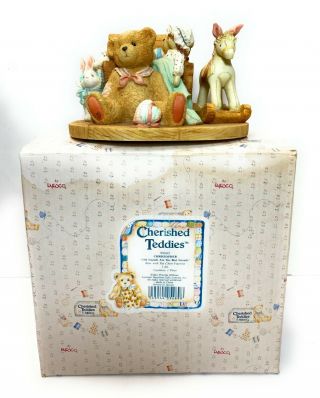 Cherished Teddies 950483 Christopher,  " Old Friends Are The Best Friends " 1991