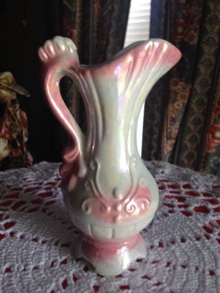 Vintage Rare 4 " Wbi Vase - Miniature Made In China Flower Pattern