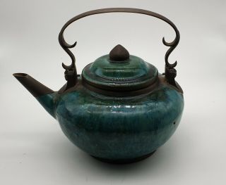 Antique South East Asian Possibly Thai Siamese Pottery Teapot Circa 1800